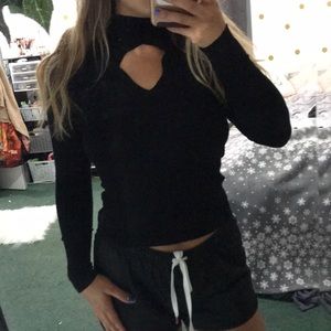 Forever 21 Contemporary Black Long-sleeve Sweater